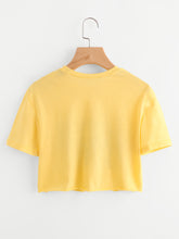 Load image into Gallery viewer, Cactus Print Crop Tee