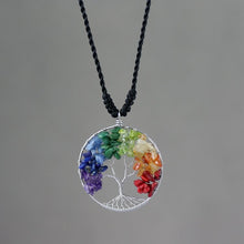 Load image into Gallery viewer, Tree of Life Rainbow Necklace
