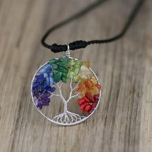 Load image into Gallery viewer, Tree of Life Rainbow Necklace
