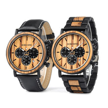 Load image into Gallery viewer, P09 Wood and Stainless Steel Watches