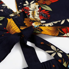 Load image into Gallery viewer, Beautiful Women Botanical Print Summer V Collar