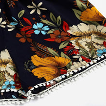 Load image into Gallery viewer, Beautiful Women Botanical Print Summer V Collar