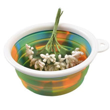 Load image into Gallery viewer, Colorful Camouflage Pet Dog Silicone Bowl Portable