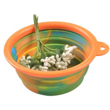 Load image into Gallery viewer, Colorful Camouflage Pet Dog Silicone Bowl Portable