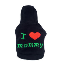 Load image into Gallery viewer, Cute I LOVE mommy pet cat dog Sweater Hoodie