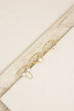 Load image into Gallery viewer, Kyocera Opal and 18kt Gold Plated Stackable Ring