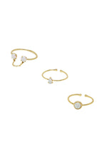 Load image into Gallery viewer, Kyocera Opal and 18kt Gold Plated Stackable Ring
