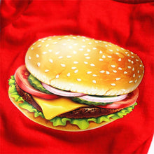 Load image into Gallery viewer, Red Hamburger Pet Dog T shirt Vest Cotton Small