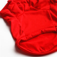 Load image into Gallery viewer, Red Hamburger Pet Dog T shirt Vest Cotton Small