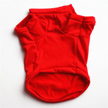 Load image into Gallery viewer, Red Hamburger Pet Dog T shirt Vest Cotton Small