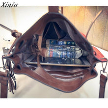 Load image into Gallery viewer, Women Messenger Bag Tassel Bucket Vintage