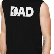 Load image into Gallery viewer, Dad Golf Mens Black Fathers Day Design Muscle