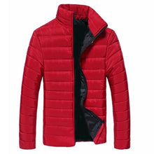 Load image into Gallery viewer, Boys' Men's Warm Stand Collar Slim Fashion Winter Zip Coat Outwear Down Jacket
