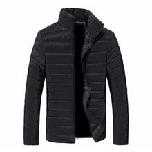 Load image into Gallery viewer, Boys' Men's Warm Stand Collar Slim Fashion Winter Zip Coat Outwear Down Jacket