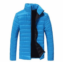 Load image into Gallery viewer, Boys' Men's Warm Stand Collar Slim Fashion Winter Zip Coat Outwear Down Jacket