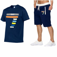 Load image into Gallery viewer, New Fashion Sportsuit and Tee Shirt Set Mens T Shirt Shorts+Short Pants Men Summer Tracksuit Men Brand Casual Tee Shirt shorts