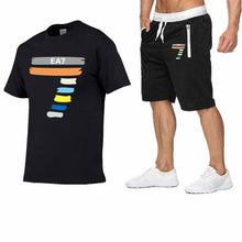 Load image into Gallery viewer, New Fashion Sportsuit and Tee Shirt Set Mens T Shirt Shorts+Short Pants Men Summer Tracksuit Men Brand Casual Tee Shirt shorts