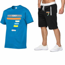 Load image into Gallery viewer, New Fashion Sportsuit and Tee Shirt Set Mens T Shirt Shorts+Short Pants Men Summer Tracksuit Men Brand Casual Tee Shirt shorts