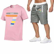 Load image into Gallery viewer, New Fashion Sportsuit and Tee Shirt Set Mens T Shirt Shorts+Short Pants Men Summer Tracksuit Men Brand Casual Tee Shirt shorts