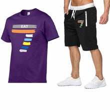 Load image into Gallery viewer, New Fashion Sportsuit and Tee Shirt Set Mens T Shirt Shorts+Short Pants Men Summer Tracksuit Men Brand Casual Tee Shirt shorts