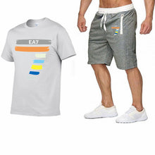 Load image into Gallery viewer, New Fashion Sportsuit and Tee Shirt Set Mens T Shirt Shorts+Short Pants Men Summer Tracksuit Men Brand Casual Tee Shirt shorts