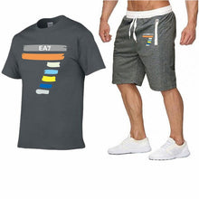 Load image into Gallery viewer, New Fashion Sportsuit and Tee Shirt Set Mens T Shirt Shorts+Short Pants Men Summer Tracksuit Men Brand Casual Tee Shirt shorts