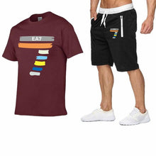 Load image into Gallery viewer, New Fashion Sportsuit and Tee Shirt Set Mens T Shirt Shorts+Short Pants Men Summer Tracksuit Men Brand Casual Tee Shirt shorts