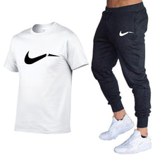 Load image into Gallery viewer, Summer Men T-Shirts+Pants Two Piece Suit Quality Short Sleeve Gyms Clothing Men Gym Muscle Cotton Fitness Workout Men's Sets