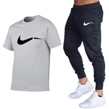 Load image into Gallery viewer, Summer Men T-Shirts+Pants Two Piece Suit Quality Short Sleeve Gyms Clothing Men Gym Muscle Cotton Fitness Workout Men's Sets