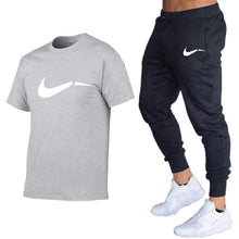Load image into Gallery viewer, Summer Men T-Shirts+Pants Two Piece Suit Quality Short Sleeve Gyms Clothing Men Gym Muscle Cotton Fitness Workout Men's Sets