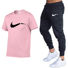 Load image into Gallery viewer, Summer Men T-Shirts+Pants Two Piece Suit Quality Short Sleeve Gyms Clothing Men Gym Muscle Cotton Fitness Workout Men's Sets