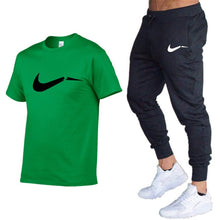 Load image into Gallery viewer, Summer Men T-Shirts+Pants Two Piece Suit Quality Short Sleeve Gyms Clothing Men Gym Muscle Cotton Fitness Workout Men's Sets