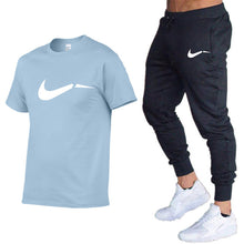 Load image into Gallery viewer, Summer Men T-Shirts+Pants Two Piece Suit Quality Short Sleeve Gyms Clothing Men Gym Muscle Cotton Fitness Workout Men's Sets