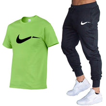 Load image into Gallery viewer, Summer Men T-Shirts+Pants Two Piece Suit Quality Short Sleeve Gyms Clothing Men Gym Muscle Cotton Fitness Workout Men's Sets
