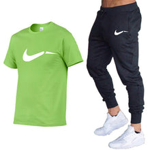 Load image into Gallery viewer, Summer Men T-Shirts+Pants Two Piece Suit Quality Short Sleeve Gyms Clothing Men Gym Muscle Cotton Fitness Workout Men's Sets