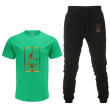 Load image into Gallery viewer, Summer Hot Sale Men's Sets T Shirts+pants Two Pieces Sets Casual Tracksuit Male Tshirt Gyms Fitness trouser