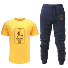 Load image into Gallery viewer, Summer Hot Sale Men's Sets T Shirts+pants Two Pieces Sets Casual Tracksuit Male Tshirt Gyms Fitness trouser