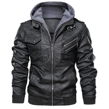 Load image into Gallery viewer, Mountainskin 2019 New Men's Leather Jackets Autumn Casual Motorcycle PU Jacket Biker Leather Coats Brand Clothing EU Size SA722