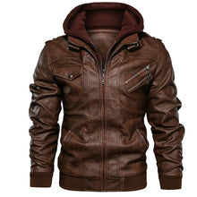 Load image into Gallery viewer, Mountainskin 2019 New Men's Leather Jackets Autumn Casual Motorcycle PU Jacket Biker Leather Coats Brand Clothing EU Size SA722