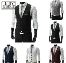 Load image into Gallery viewer, 2019 New Arrival Dress Vests For Men Slim Fit Mens Suit Vest Male Waistcoat Homme Casual Sleeveless Formal Business Jacket 23