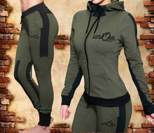 Load image into Gallery viewer, Outfits 2 Piece Women Running Set Hooded Sweatshirts with Pants Solid Slim Casual Sweat Suit Matching Sets for Women Tracksuit