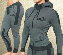 Load image into Gallery viewer, Outfits 2 Piece Women Running Set Hooded Sweatshirts with Pants Solid Slim Casual Sweat Suit Matching Sets for Women Tracksuit
