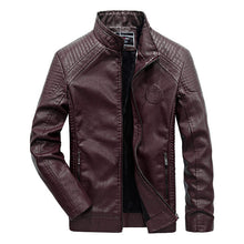 Load image into Gallery viewer, FGKKS Brand Men Leather Jackets 2019 Winter Jacket Male Classic Motorcycle Style Male Inside Thick Coats Men's Leather Jacket