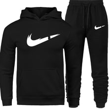Load image into Gallery viewer, Men's Fashion Hoodies Set Suits Hit Color Mosaic Stars Sweater Sweatsuit Mens Track Suit Set Men Clothes 2019