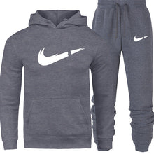 Load image into Gallery viewer, Men's Fashion Hoodies Set Suits Hit Color Mosaic Stars Sweater Sweatsuit Mens Track Suit Set Men Clothes 2019