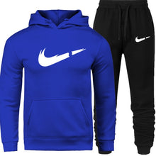 Load image into Gallery viewer, Men's Fashion Hoodies Set Suits Hit Color Mosaic Stars Sweater Sweatsuit Mens Track Suit Set Men Clothes 2019