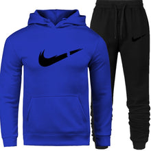 Load image into Gallery viewer, Men's Fashion Hoodies Set Suits Hit Color Mosaic Stars Sweater Sweatsuit Mens Track Suit Set Men Clothes 2019