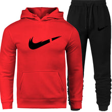 Load image into Gallery viewer, Men's Fashion Hoodies Set Suits Hit Color Mosaic Stars Sweater Sweatsuit Mens Track Suit Set Men Clothes 2019