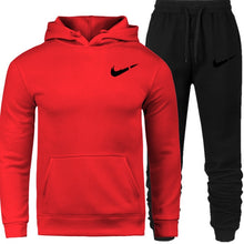 Load image into Gallery viewer, Men's Fashion Hoodies Set Suits Hit Color Mosaic Stars Sweater Sweatsuit Mens Track Suit Set Men Clothes 2019