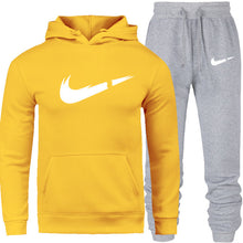 Load image into Gallery viewer, Men's Fashion Hoodies Set Suits Hit Color Mosaic Stars Sweater Sweatsuit Mens Track Suit Set Men Clothes 2019